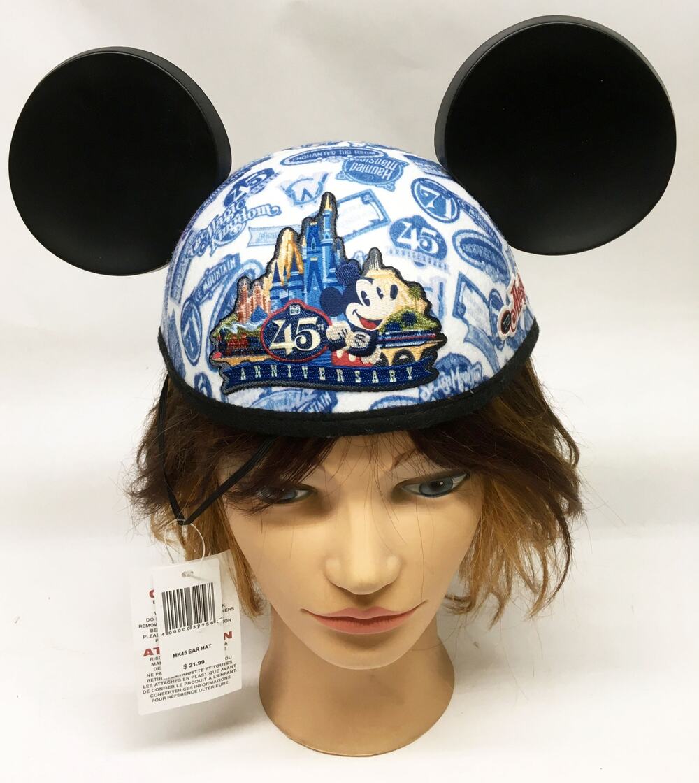 Disneyana - Mickey Mouse Ears Commemorative 45th Birthday Walt Disney World NWT